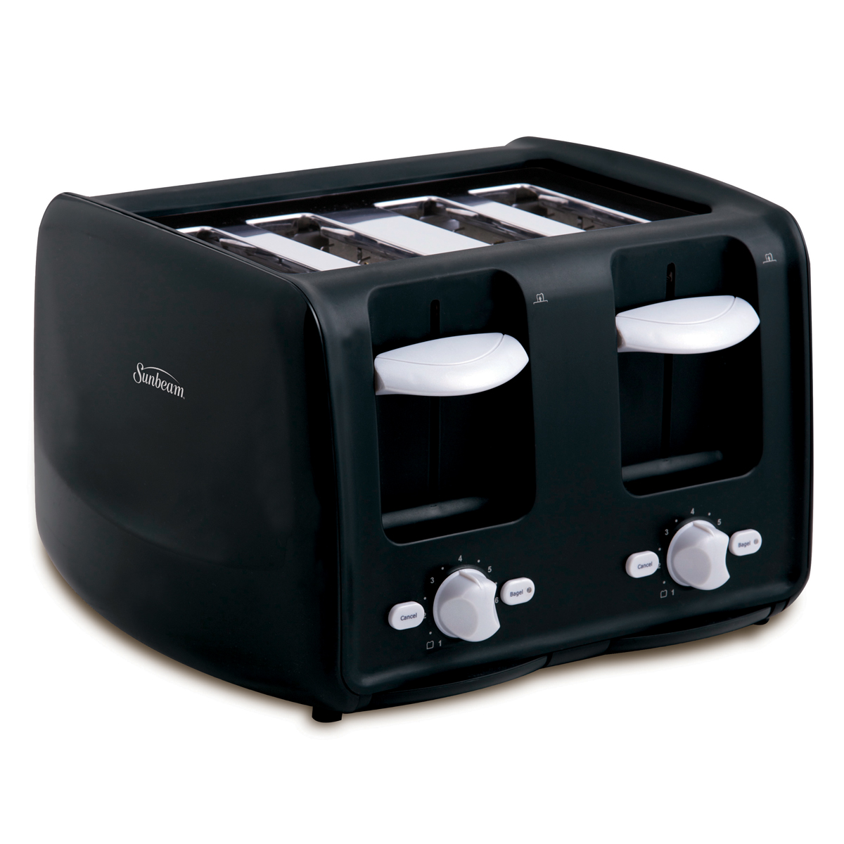 Sunbeam® 4Slice Retractable Cord Toaster, Black TSSBRT4SLB033